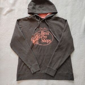 Bass Pro Shops Charcoal and Pink Hoodie for Women